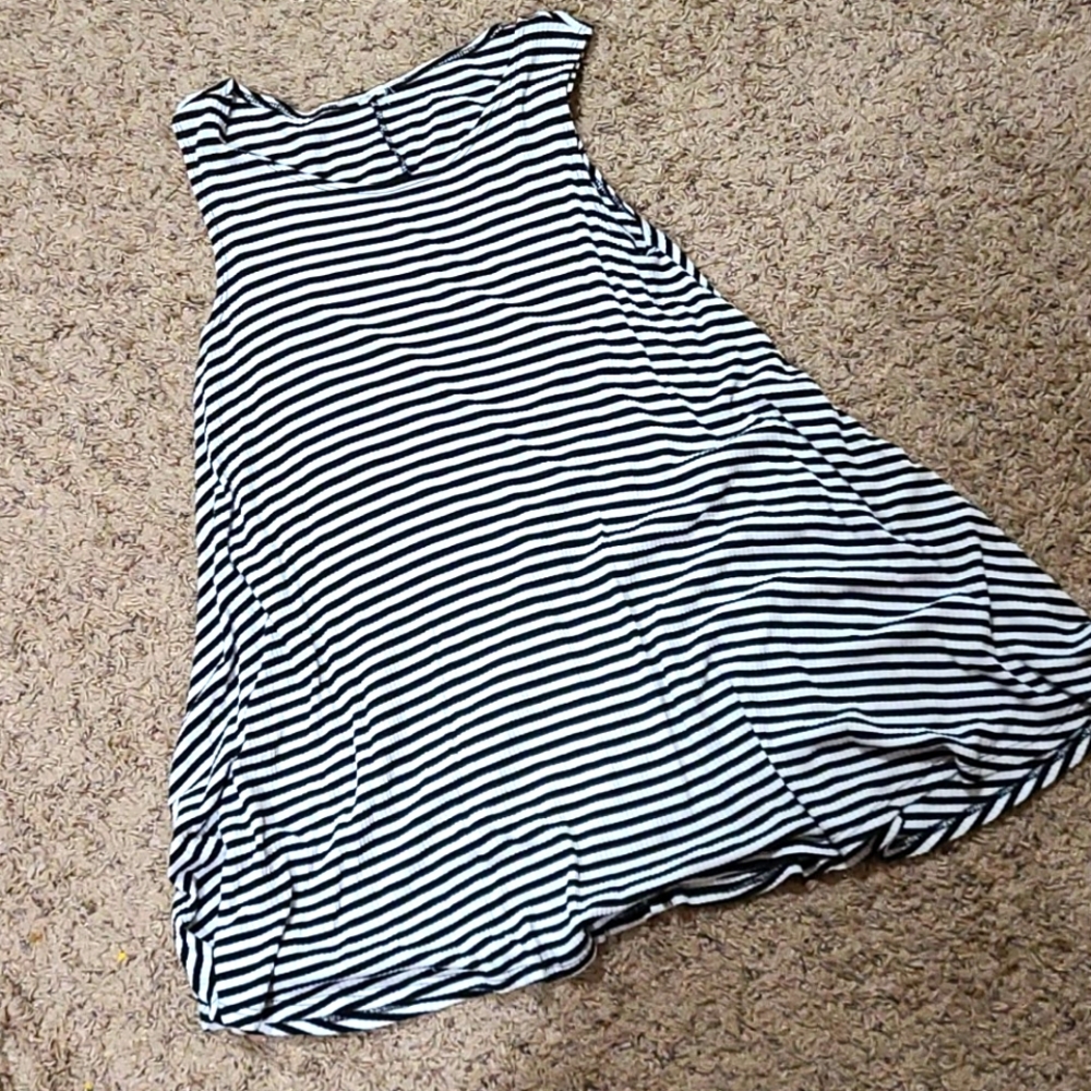 Ribbed striped dress
